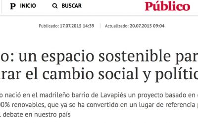 Ecooo: un espacio sostenible para inspirar el cambio social y político. En @Publico_es