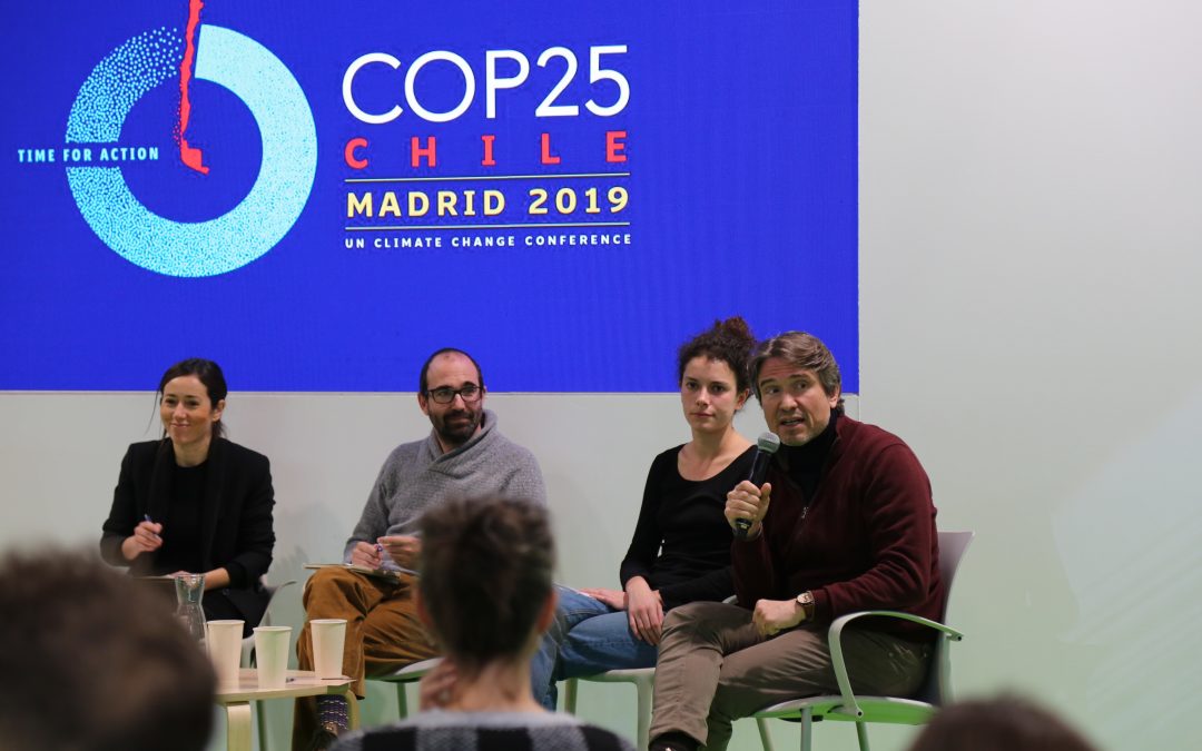 Ecooo reclama en la COP25 un nuevo modelo económico que asegure una transición energética justa y social