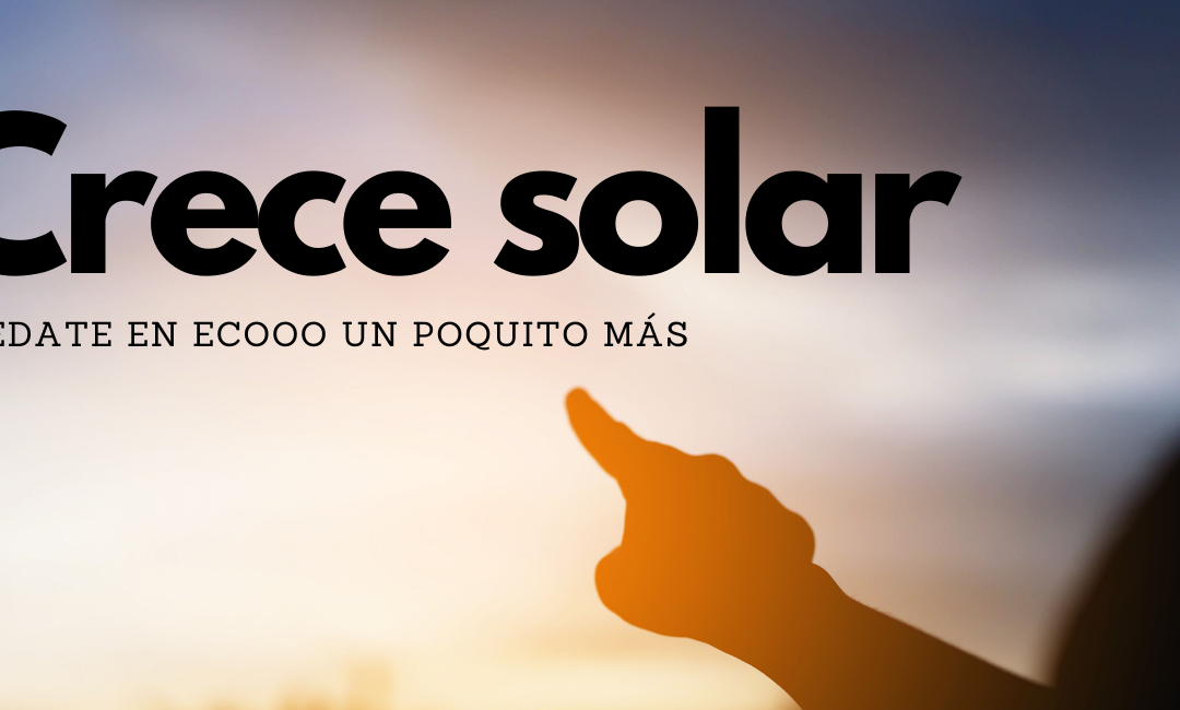 Nace Crece Solar. Tu ahorro solar que cuida el planeta