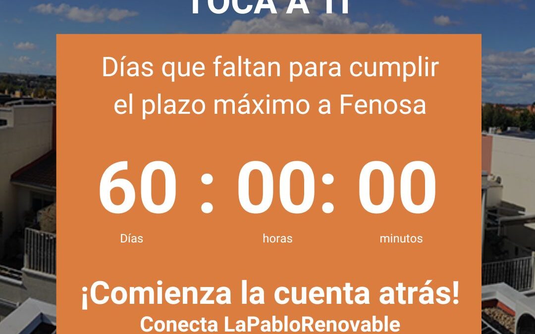 Ecooo y LaPabloRenovable lanzan una campaña contra Fenosa